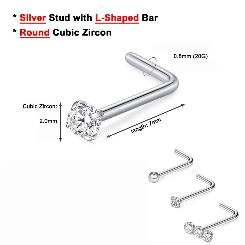 3PCS 20G Surgical Steel Triple - Body Jewelry Surgical Steel recension och pris
