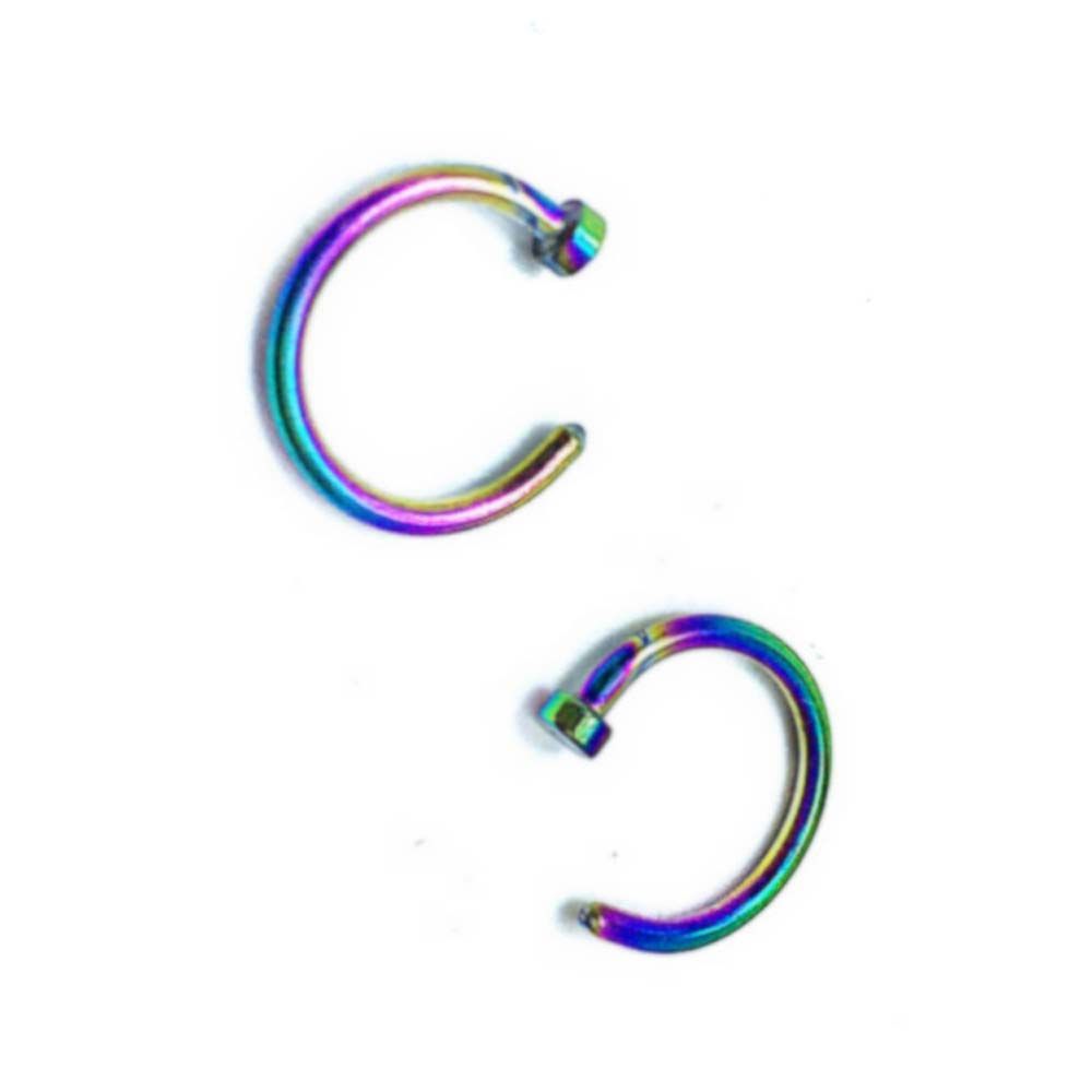 Thin Septum C Shape Stud Earri - Body Jewelry Lip Ring recension och pris