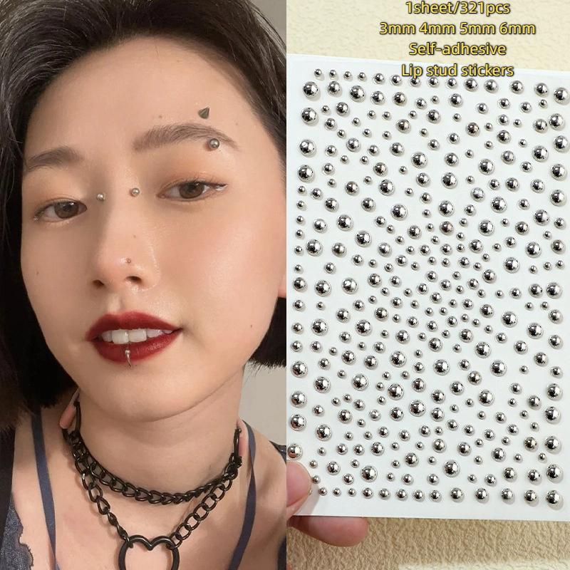 321pcs Non Piercing Lip Studs  - Body Jewelry Lip Ring recension och pris