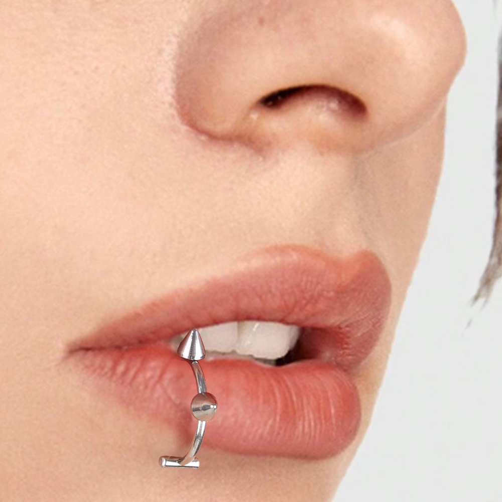 10pcs Punk Nose Ring One Nail  - Body Jewelry Lip Ring recension och pris