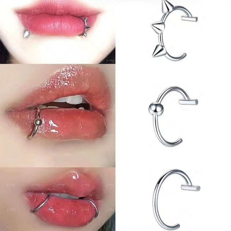 1Pc Stainless Steel Fake Nose  - Body Jewelry Lip Ring recension och pris