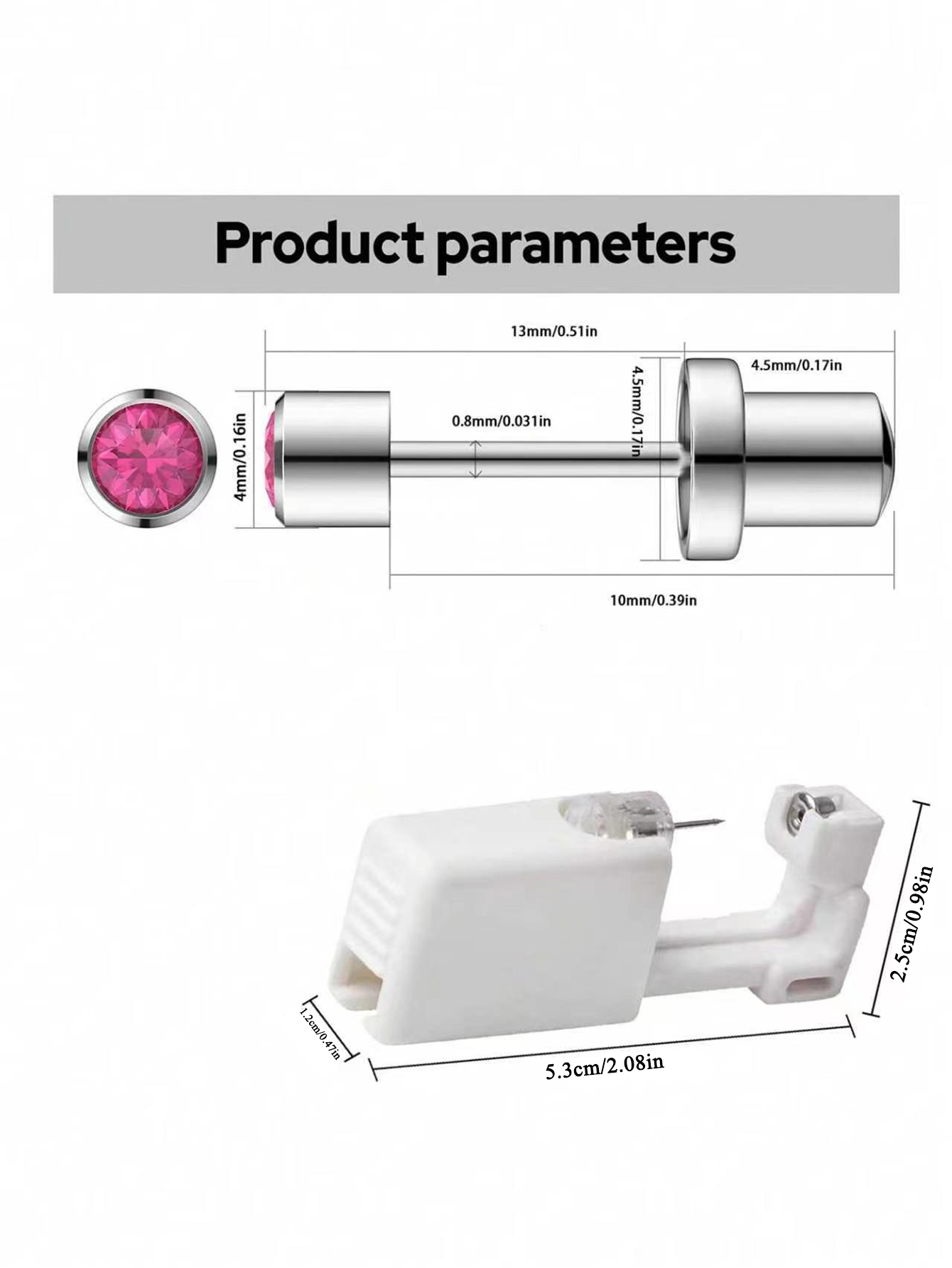 Ear Piercing Kit Disposable St - Body Jewelry Cleaner recension och pris