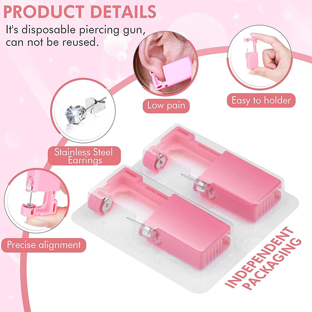 1PC/4PCS Pink Disposable Ear P - Body Jewelry Cleaner recension och pris
