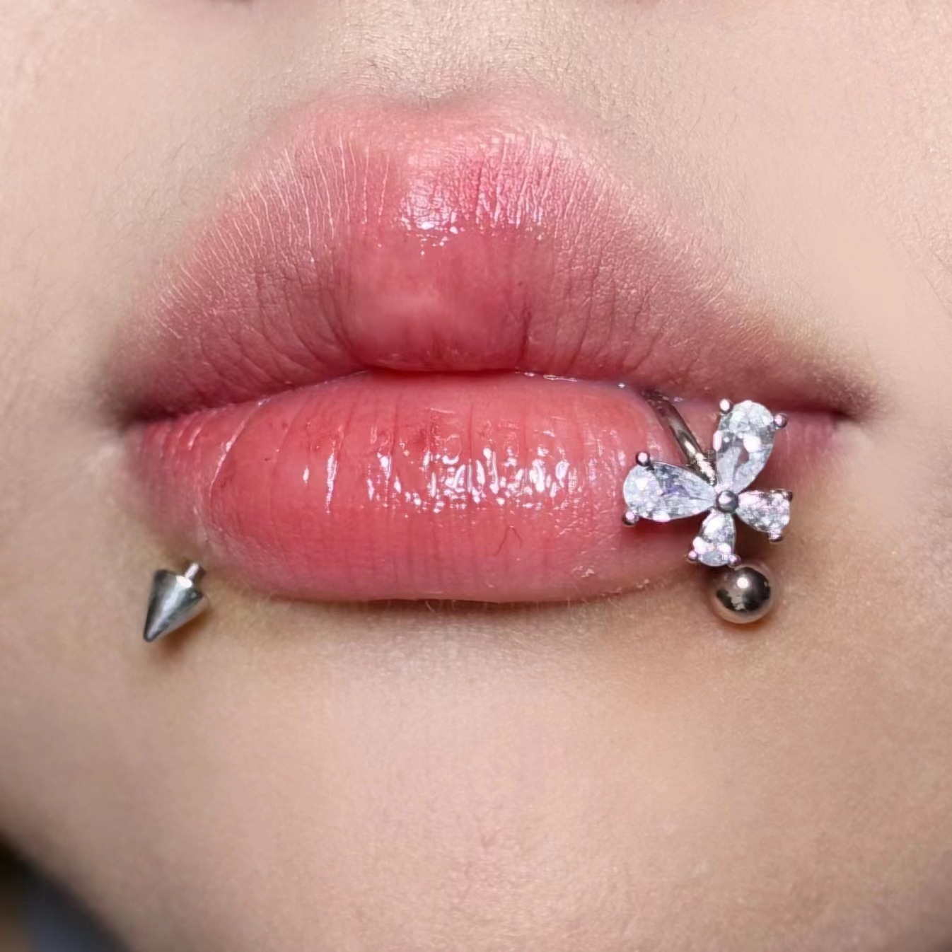 ASTM F136 Titanium Butterfly L - Body Jewelry Lip Ring recension och pris