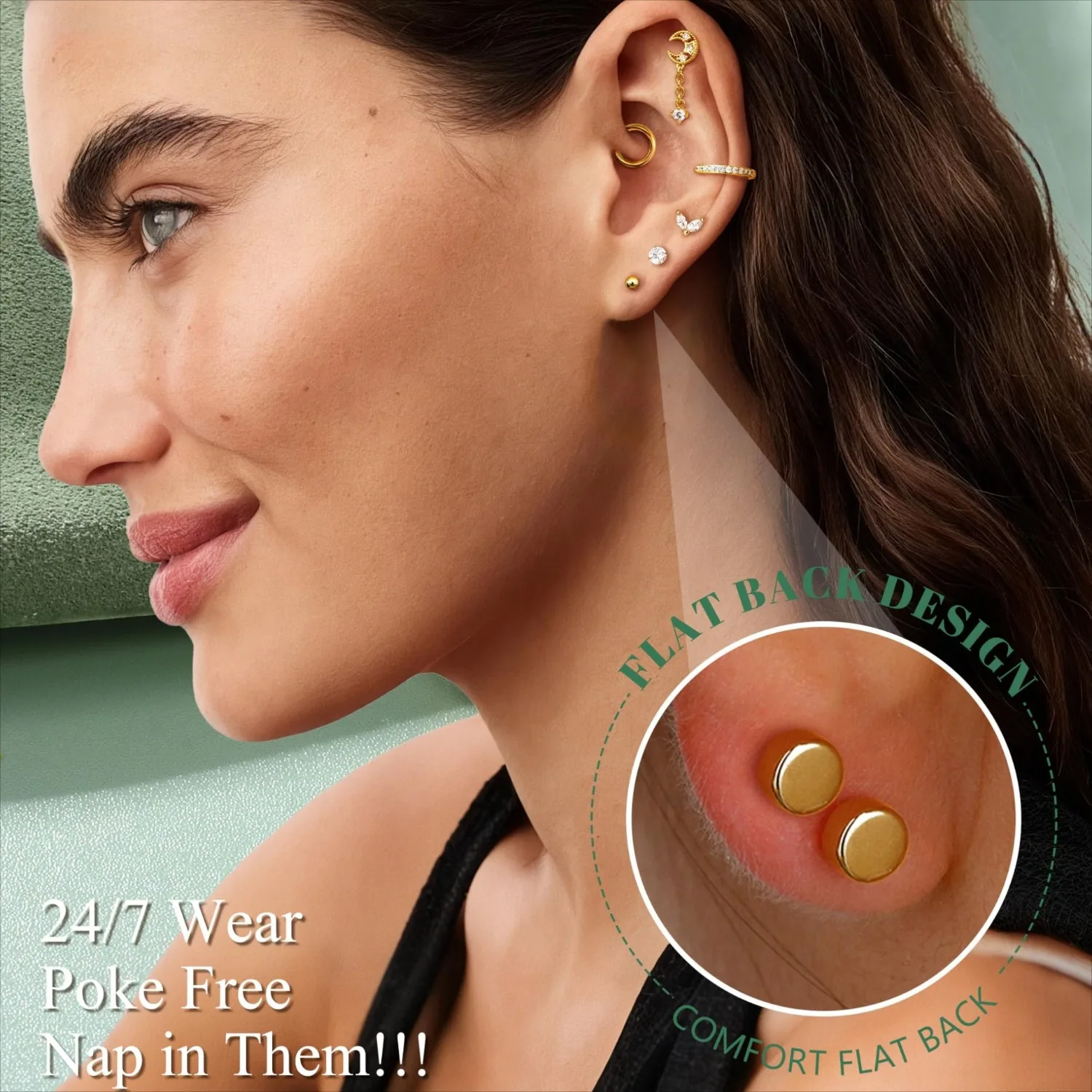 16 Gauge Cartilage Earrings fo - Body Jewelry Surgical Steel recension och pris